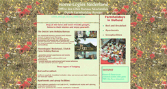 Desktop Screenshot of dutch-farmholidays.com